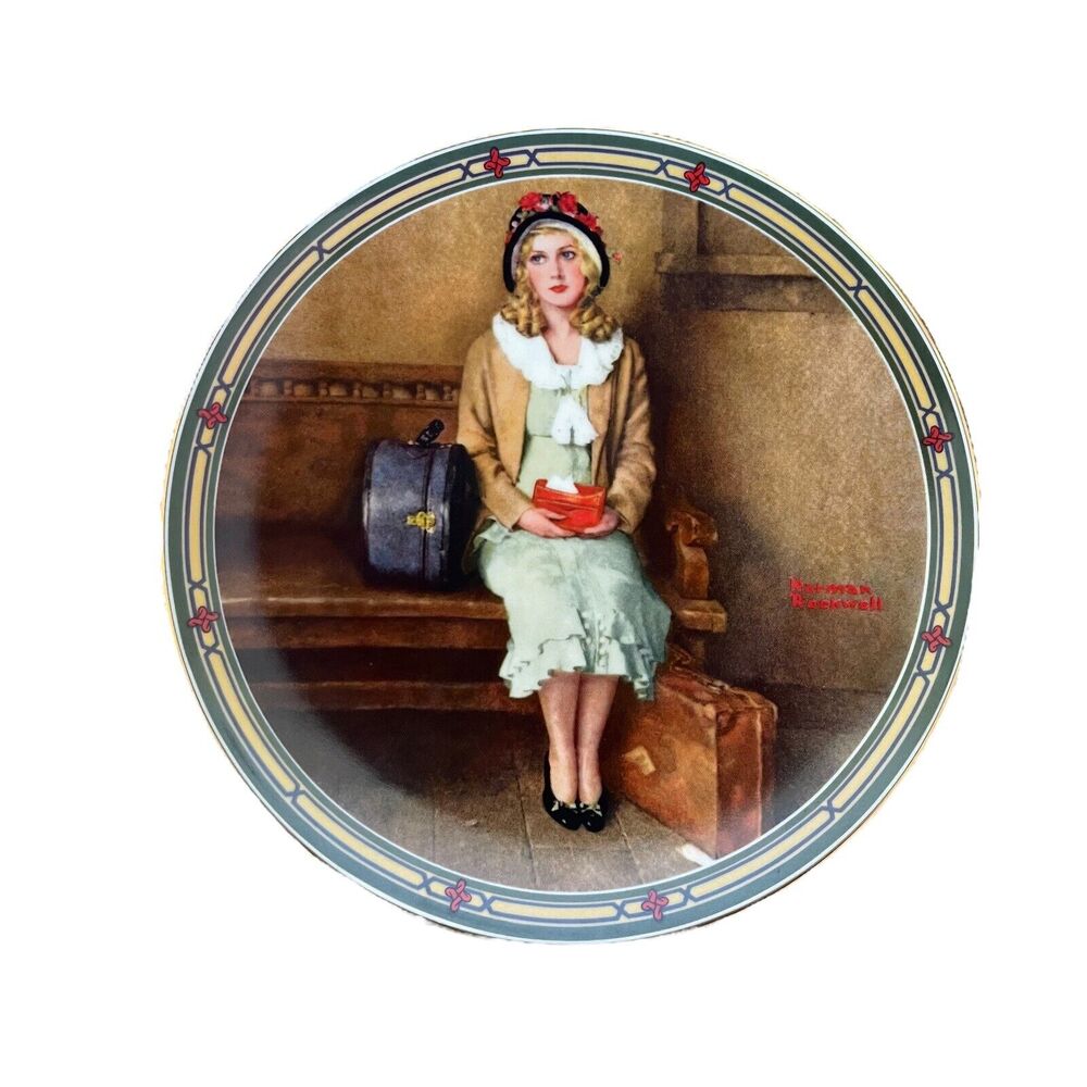 Edwin Knowles "A Young Girl's Dream" by Norman Rockwell 8.5 Inches COA & Booklet